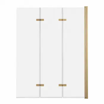 Parawan nawannowy 3-panelowy składany SAJNO 100cm złoto szczotkowane - AD Naturalnie